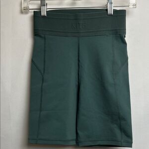 Kith Lana Biker Shorts in Green Court New with tags women